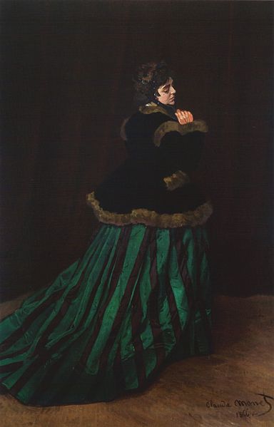 Camille 1866 by Claude Monet (1840-1926) Kunsthalle Bremen